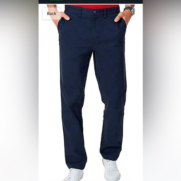 Nautica Mens Stretch Soft Twill Classic Fit Pants - Picture 1 of 4